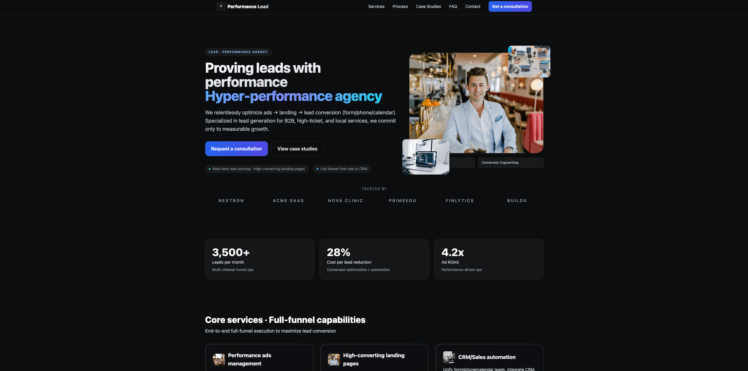 Performance Lead Agency Template