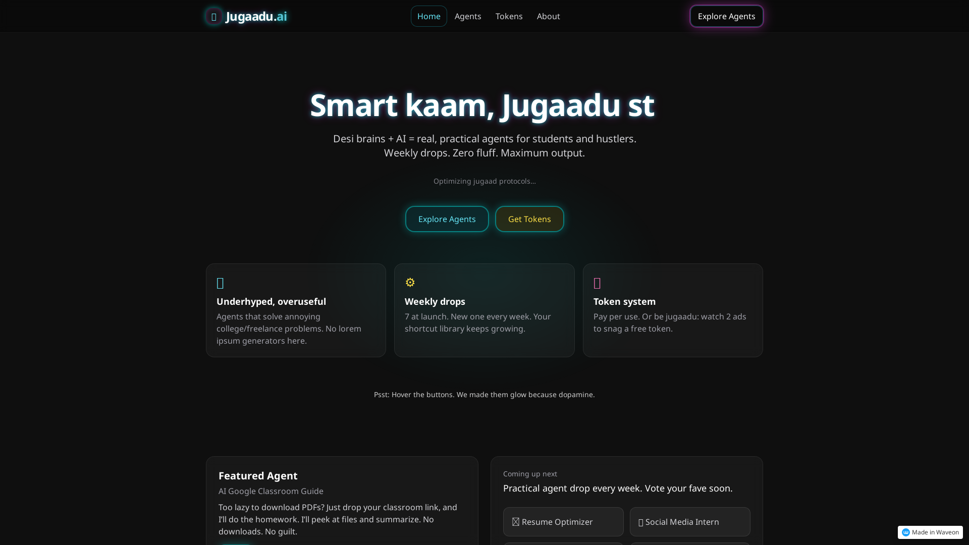 Jugaadu.ai: Smart Solutions for Students and Freelancers