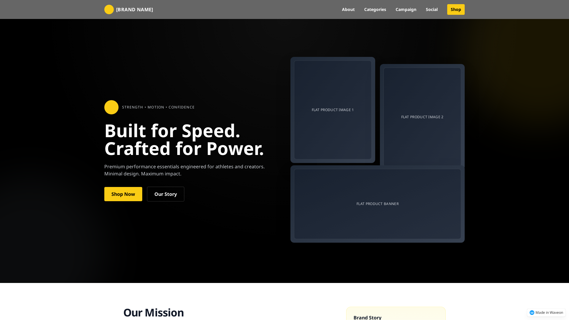 스포츠 브랜드 웹사이트 디자인