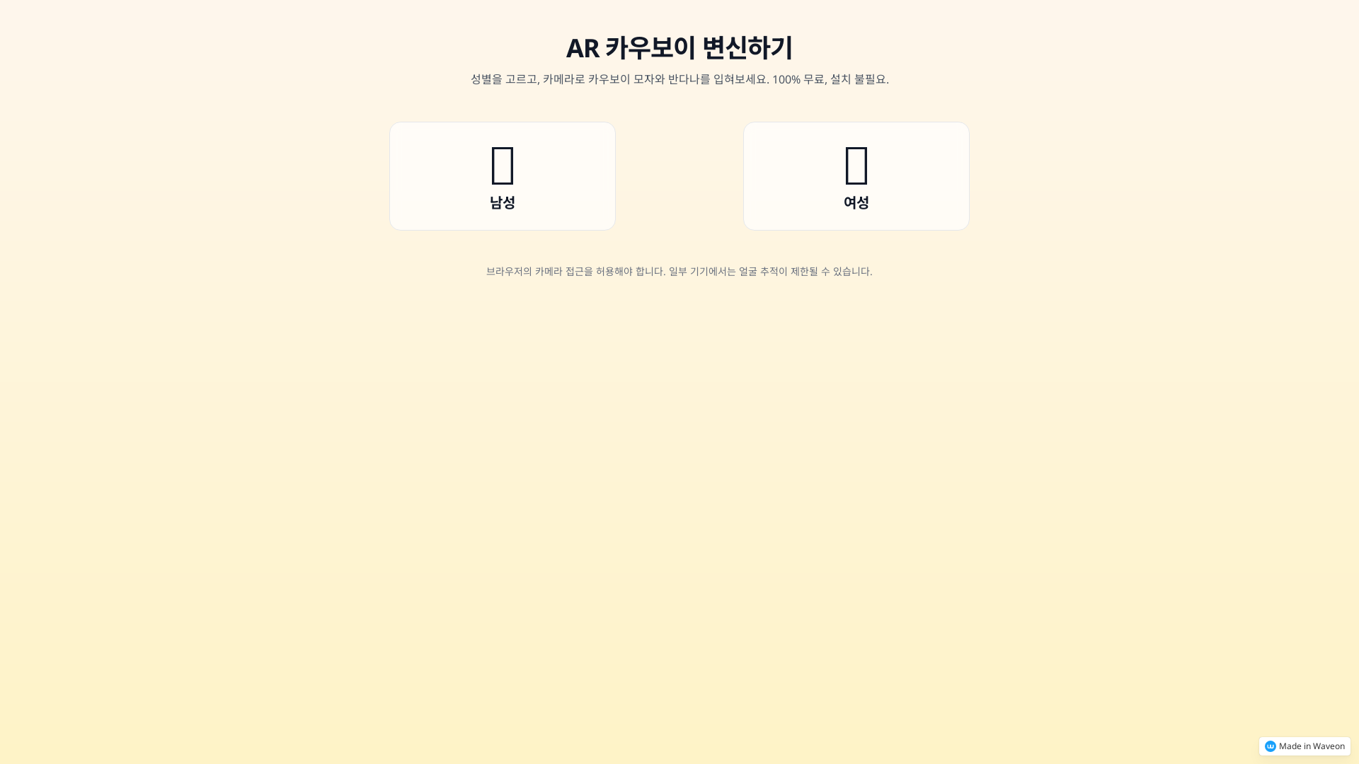 증강현실 카우보이 패션