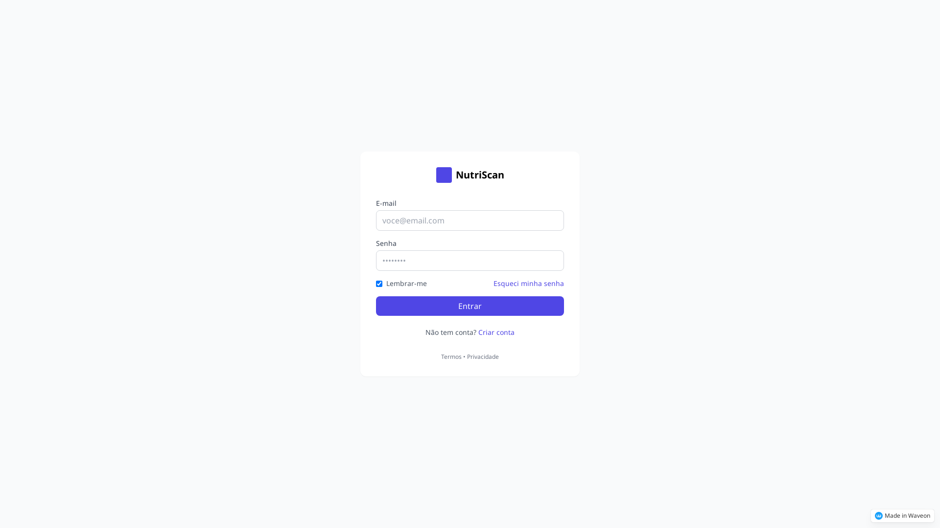 Alimento Scanner e Análise Nutricional