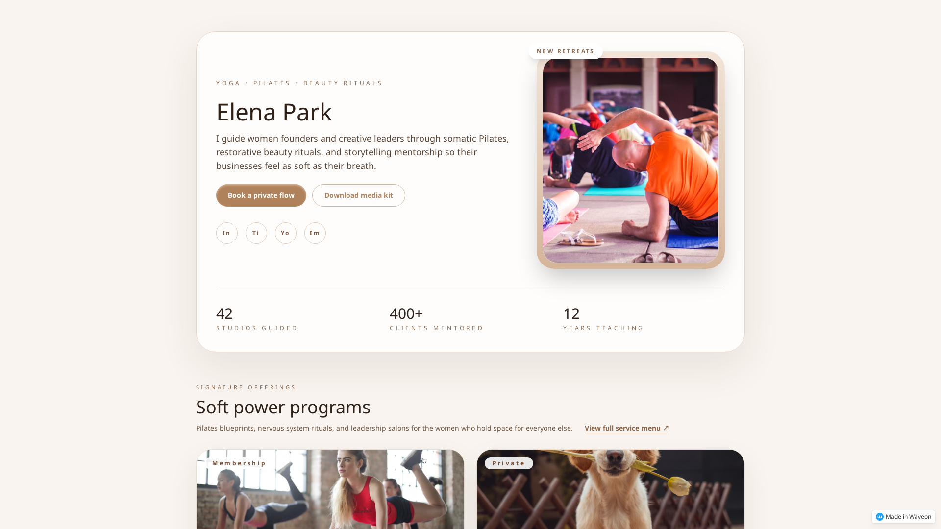 Elegant Wellness & Coaching Studio