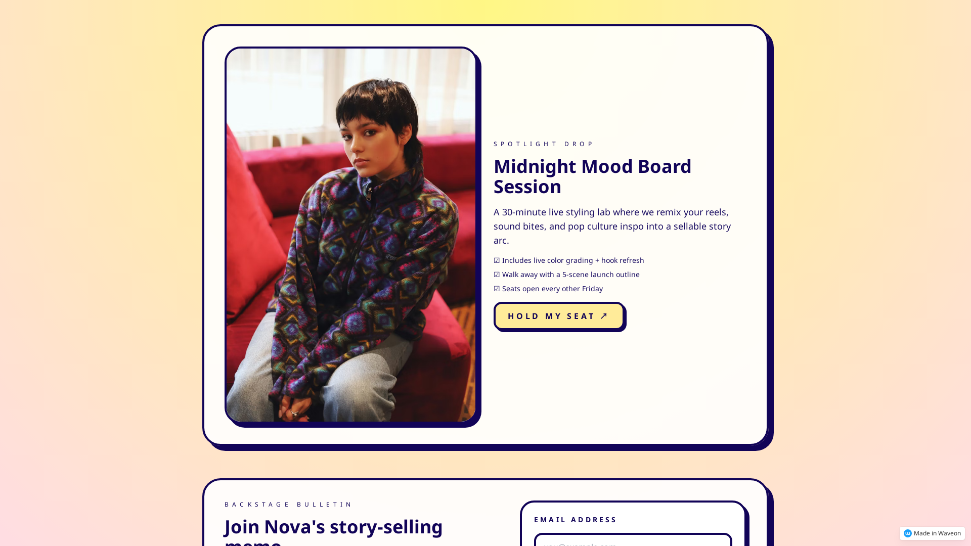 Vibrant Gen-Z Creator Store