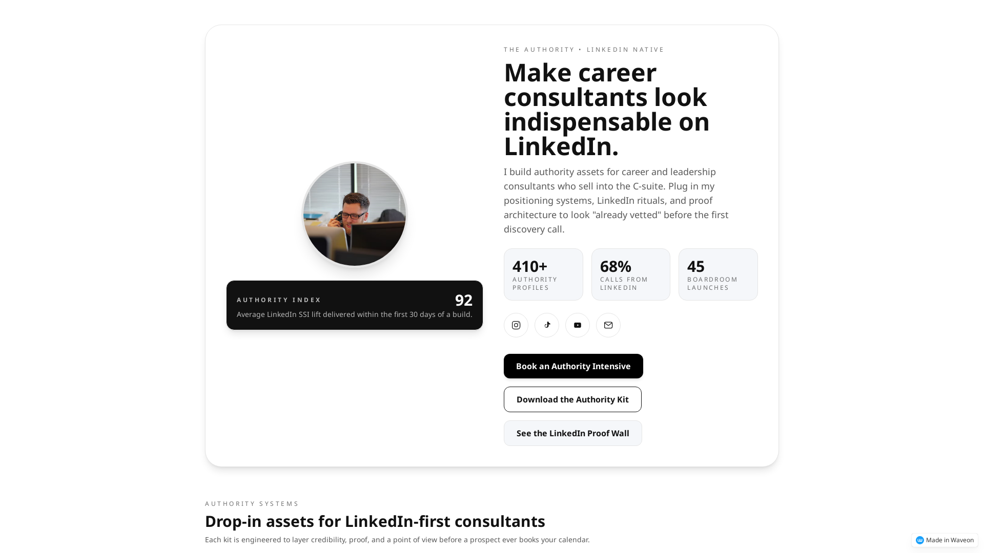 Professional Consultant Profile
