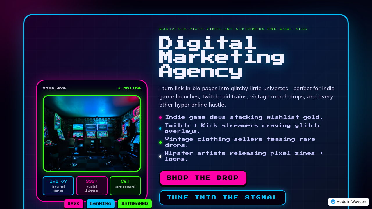 Retro Pixel Art & Streamer Arcade