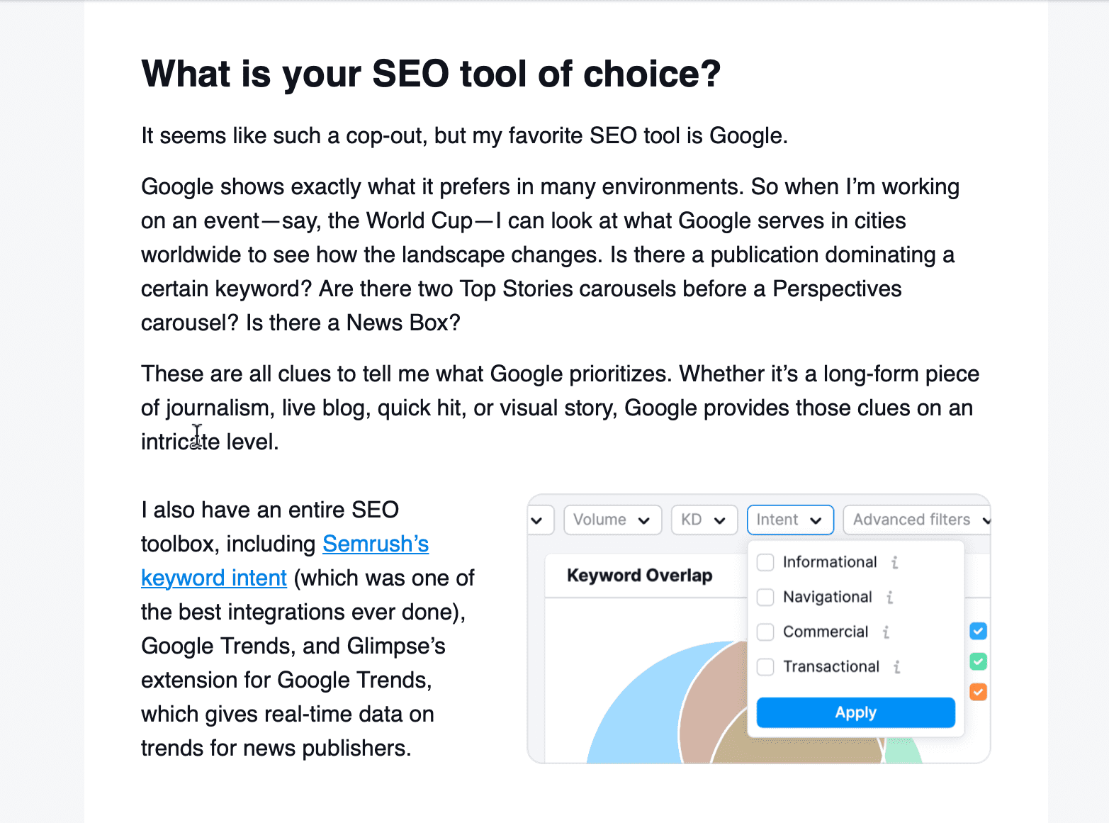 Educating Product Features
