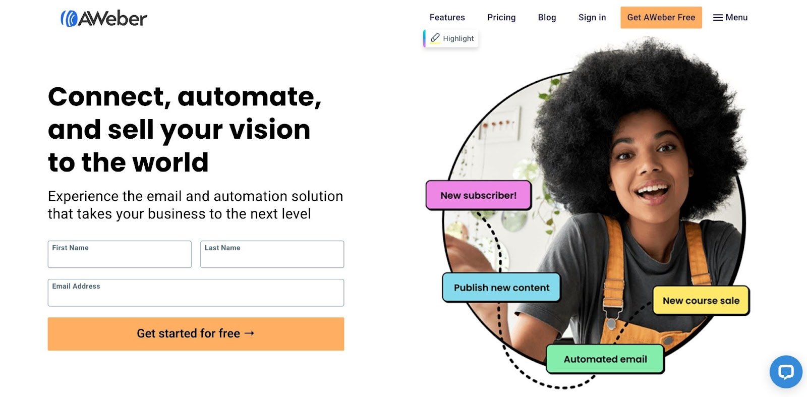 AWeber — design and send automated newsletters