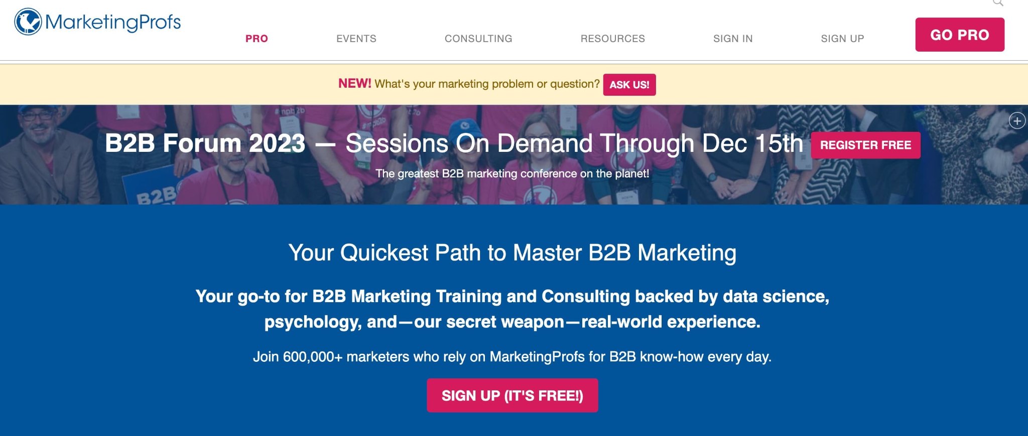 marketing profs newsletter