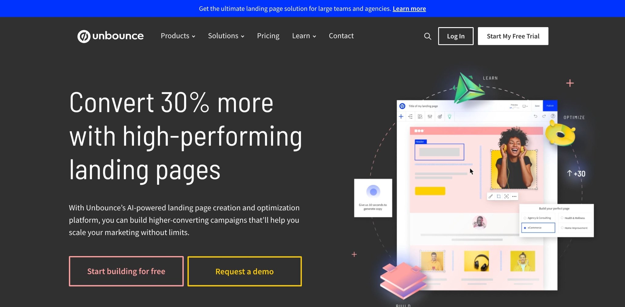 Unbounce The Landing Page Builder Platform