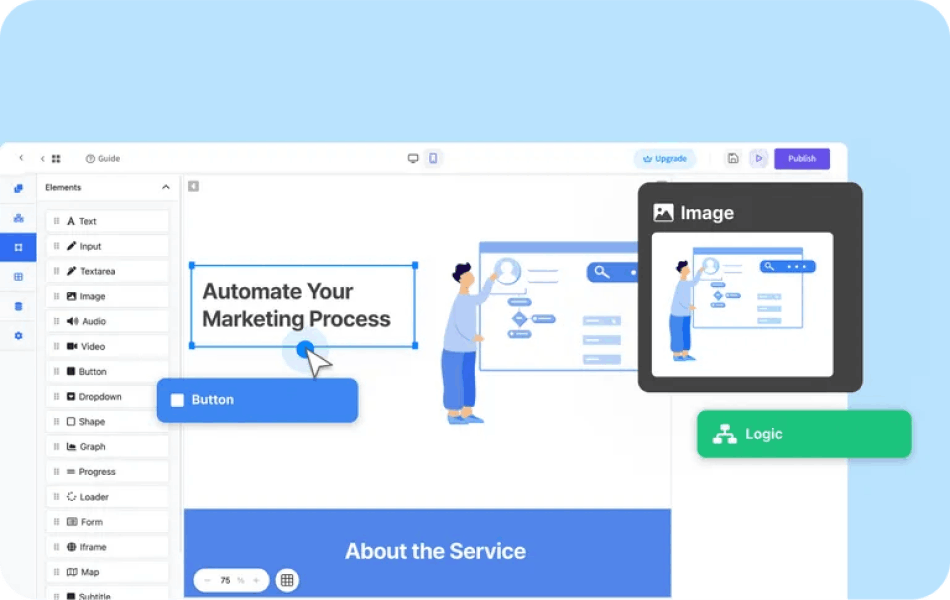 드래그 앤 드롭 방식으로 쉽게 내부 툴을 만들 수 있는 노코드 툴, 웨이브온