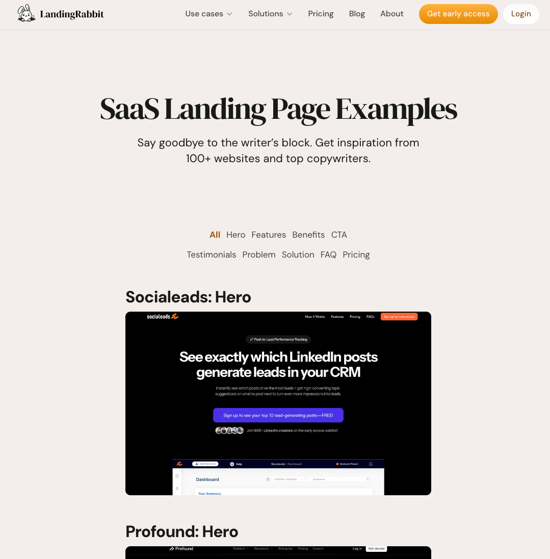 Landing Page for SaaS 3 - LandingRabbit