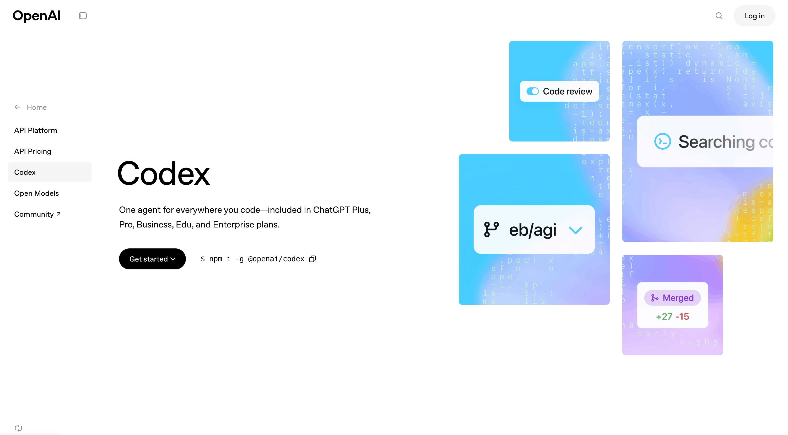 Vibe coding tool — OpenAI Codex