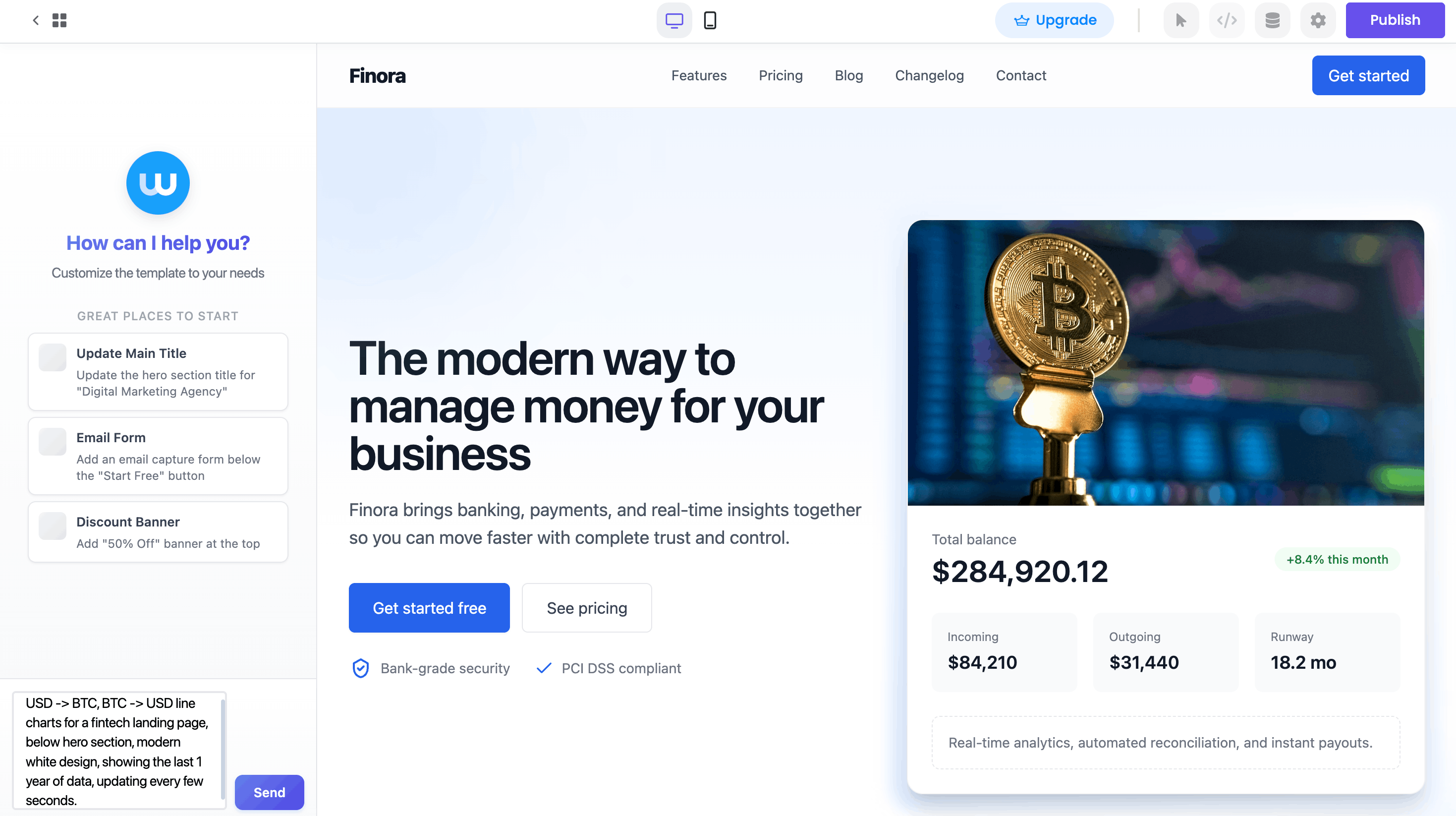 Step 4: Enter your prompt - Now that you have access to the template, you’ll find the prompt text box on the left side of your screen. There, you can enter the following prompt: