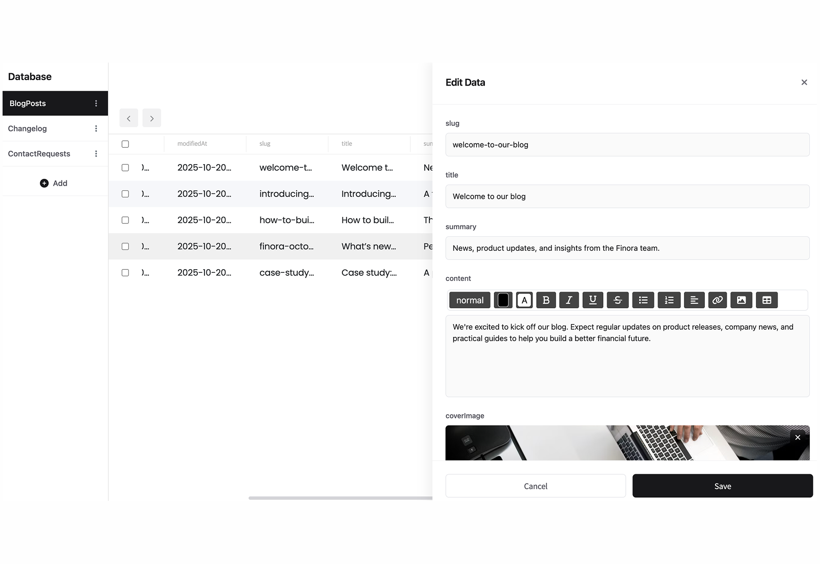Database Integration
